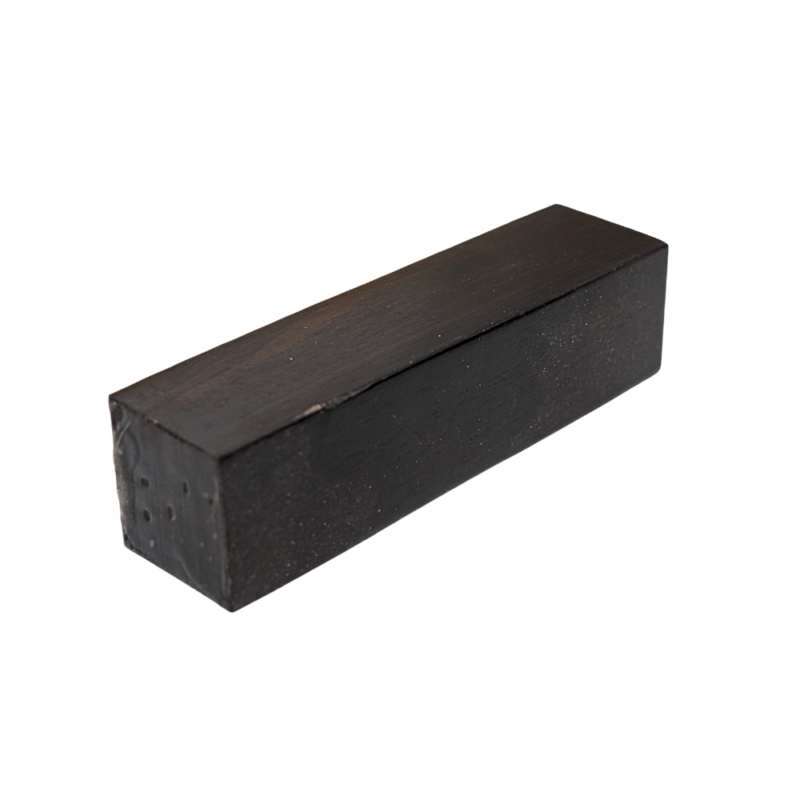 Bloc Bois Ébène Naturel 12x4x2.5cm - Matériau Premium Pour Instruments Et Bricolage