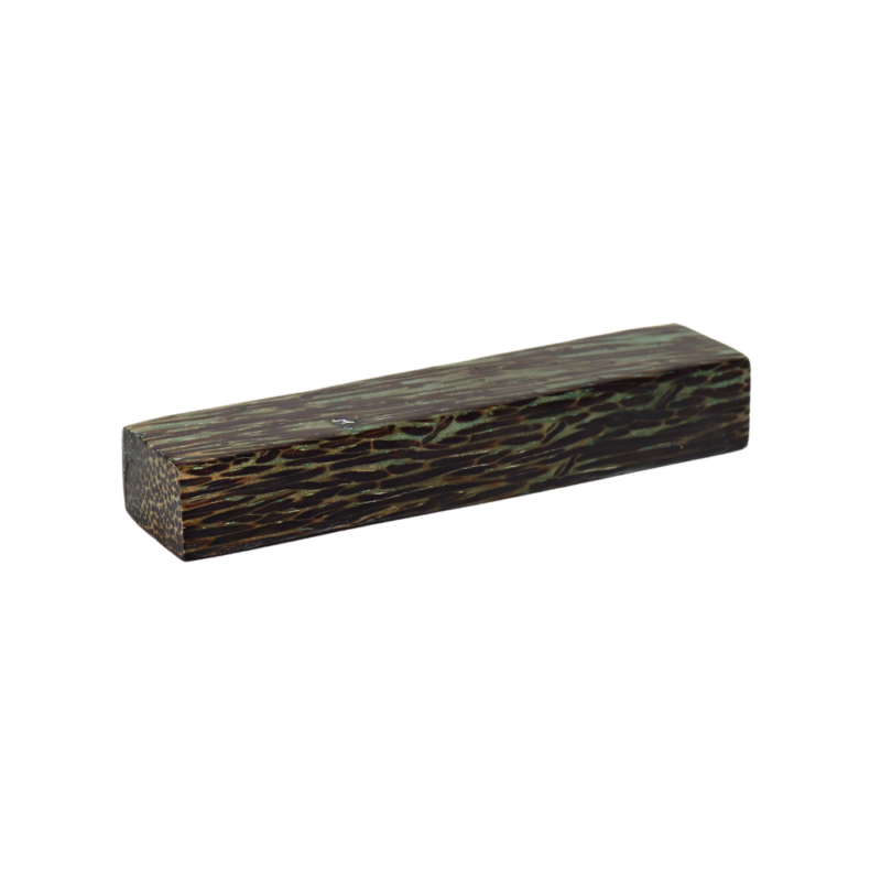 Manche De Couteau Carré En Koa Bouclé Stabilisé - 5,75 X 1,375 Pouces - Vierge