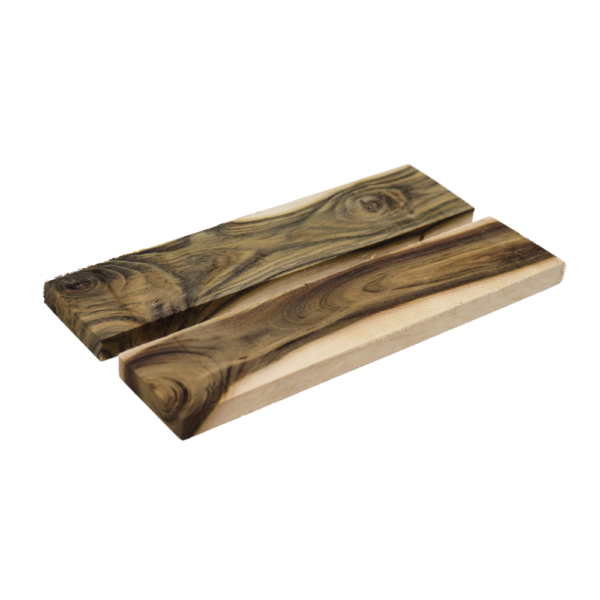 Paire De Plaquettes Chakta Kok 125x30x6mm - Bois Précieux Pour Tournage, Coutellerie Et Lutherie