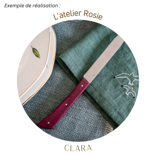 l'atelier rosie - couteau amarante